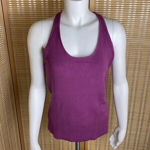 🔷7th Avenue Design Studio Knit Rib Razor Back Tank Top Size Large